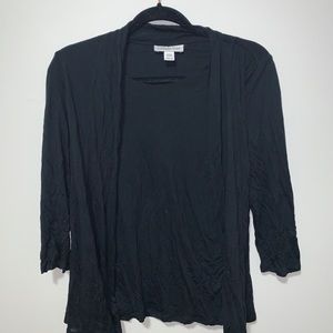Long sleeve Faux cardigan top